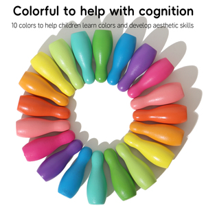 Classic Interactive Bowling Matching Game Set with Color Recognition Pins and Hand-Eye Coordination Training Toy for Toddlers - Product Image 6
