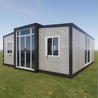 Conteneur mobile pliable en acier de haute qualité, avec configurations personnalisées de chambre, cuisine et salle de bain, module rapide pour entrepôt