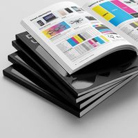 Service d'impression personnalisée OEM : Catalogue à couverture souple, impression offset, papier couché, reliure parfaite, conception graphique
