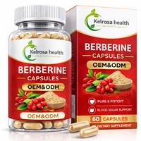 Suplementos de Berberina Herbales de Marca Privada OEM, Suplemento Dietético, Cápsulas de Extracto de Berberina Premium