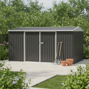 Abri <span class=keywords><strong>de</strong></span> <span class=keywords><strong>moto</strong></span> extérieur en structure acier EG1408-H200-2H, kit <span class=keywords><strong>de</strong></span> rangement préfabriqué pour <span class=keywords><strong>jardin</strong></span>, <span class=keywords><strong>garage</strong></span> ou entrepôt - Product Image 2