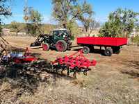 TAVOL 754 75HP Mini tracteur agricole 4x4 pour l'utilisation agricole en Afrique/EURO avec arbre de prise de force et pièces de rechange pour pompe à eau