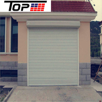 Porte roulante automatique coupe-feu, résistante au vent, en aluminium, pour usine et atelier