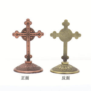Holy Ornaments-Cruz religiosa católica, 9x5cm, estatua de Jesús, artesanía, figura de Base de Eith - Product Image 2