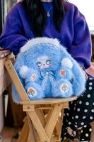 Authentique Mocici Frozen Prologue Adventures Plush Blind Box Grande Poupée Décorative avec Effet de Sable Mouvant et Design d'Yeux Plaqués Verre, Jouet de Collection