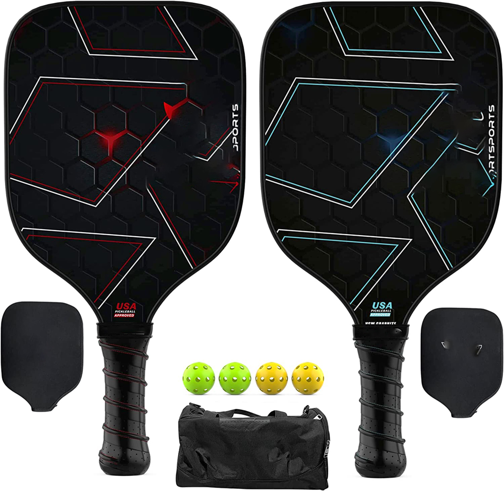 Helium Versus Pickleball Set Of Two - Light-weight Honeycomb Core, Graphite Stri
