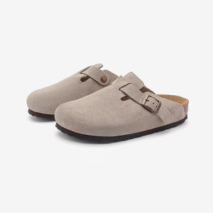 Zuecos Birkenstocks de Mujer en Stock, Zapatos de Gamuza y Cuero Tipo Mules con Soporte para el Arco y Corcho Cómodo - Product Image 5