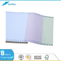 Papel de Factura Sin Carbón, Recibo para Clientes, 100% Pulpa de Madera, Tamaño Personalizado, Venta al Por Mayor Directa de Fábrica, Papel de 3-5 Capas, Opciones Multicolor
