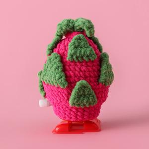 Jouet coulissant en laine tricotée au crochet, figurines de fruits et légumes artificiels Kawaii Positive, pour les 14 ans et plus, pour Noël - Product Image 2