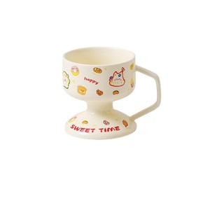 แก้วเซรามิกศิลปะสมัยใหม่ดีไซน์การ์ตูนน่ารักเป็นมิตรต่อสิ่งแวดล้อมเครื่องล้างจานไมโครเวฟปรับแต่งได้ปลอดภัยสำหรับของหวานน้ำเบียร์ชา - Product Image 6