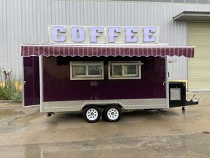 Factory Directly Sell Food Trailer Qualified Coffee Trailer Large Vending Outdoor Mobile Shop Truck Cart for Sale - Product Image 2