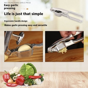 Presse-ail multifonctionnel et durable pour la cuisine domestique, en alliage d'aluminium avec lame en acier inoxydable, pince à noix, pressage manuel - Product Image 3