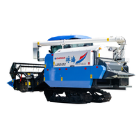 Moissonneuse-batteuse agricole à déchargement automatique pour riz paddy et blé / Machine de récolte de maïs et de blé, petite mini-moissonneuse-batteuse, prix