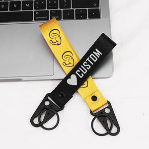 Llavero Personalizado con Logotipo, Correa de Nylon Corta para Muñeca, Cordón para Llaves de Motocicleta con Logotipo - Product Image 6