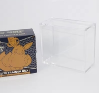   Boîte de présentation pour Elite Trainer Box en acrylique moderne, écologique, lavable, épaisseur 5 mm, surface polie, pour la protection des ETB