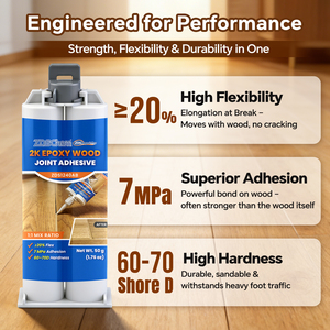 <span class=keywords><strong>Adhesivo</strong></span> Epóxico <span class=keywords><strong>de</strong></span> Doble Componente 2K <span class=keywords><strong>para</strong></span> Juntas <span class=keywords><strong>de</strong></span> Madera, <span class=keywords><strong>para</strong></span> Azulejos y Pisos, Fuerte Adhesión <span class=keywords><strong>para</strong></span> Proyectos <span class=keywords><strong>de</strong></span> Carpintería Duraderos - Product Image 3