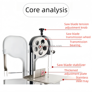 <span class=keywords><strong>S</strong></span>ıcak satış otomatik ticari et işleme makinesi kemik testere kesici verimli dondurulmuş metal kesme makinesi-keçi tavuk domuz - Product Image 5