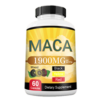 Capsules de Maca en Gros Personnalisables 1900 mg – Compléments Alimentaires Énergétiques à Base de Plantes pour l'Amélioration de la Vitalité