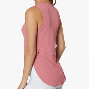 Chaleco Deportivo Nuevo Estilo para Mujer, Sin Mangas, Abertura Lateral, Transpirable, de Secado Rápido, para Yoga, Correr, Entrenamiento, Top Holgado de Fitness - Product Image 2