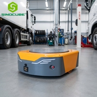 Robot AGV AMR de Navegación Inteligente Sinocube para Almacenes, Vehículo de Manejo de Materiales con Sistema de Gestión de Flotas