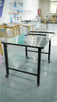 WJ108 scie à table scie à table pour le travail du bois panneau pliant Portable coupe levage à une main efficace Stable Portable pliable
