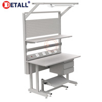 Detall Établi fixe en acier ESD de haute qualité pour atelier