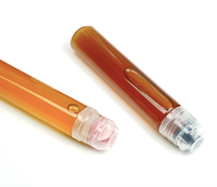 Automne poire pâte 90ml Portable sirop miel presser bouteille Transparent PET Silicone Valve scellé 38mm plastique sous-emballage Tube
