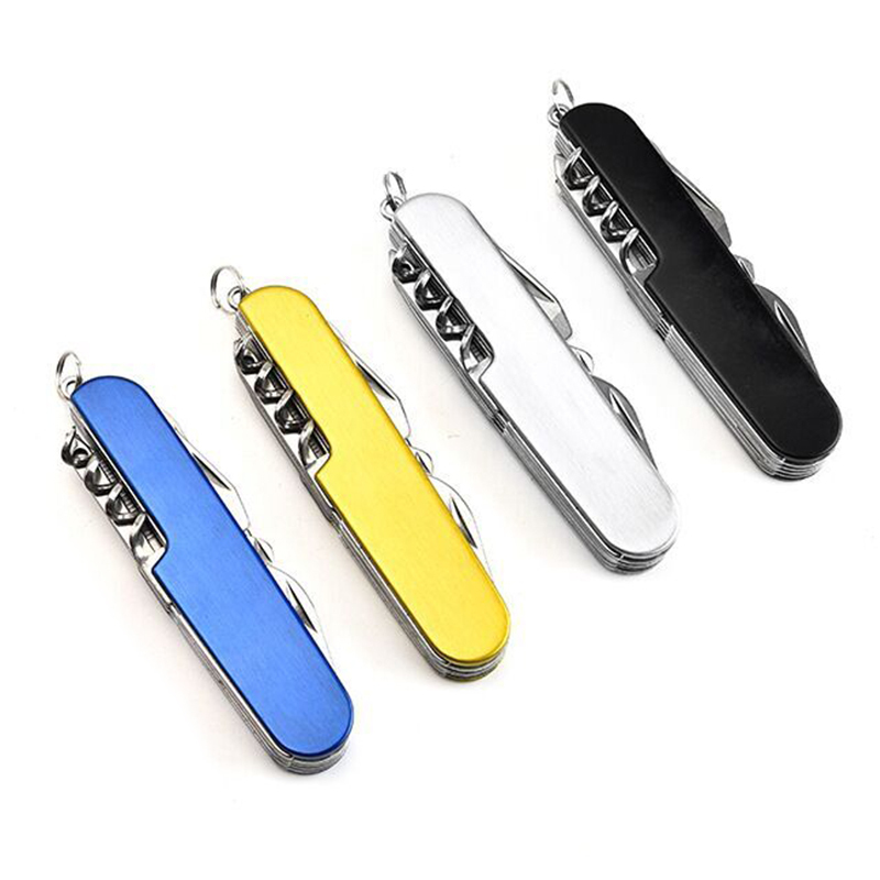 11 IN 1 Stainless Steel Multi-tool Pocket Knife Custom Camping Folding Multifunctional Knife For Outdoor Pocket Survival Knife