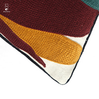 12*20 pouces printemps saison chaîne broderie coton housse de coussin lombaire avec passepoil pour la maison canapé décor