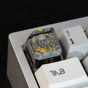 Keycaps สีดำลายคณิตศาสตร์ Wukong กุญแจช่างเรซิน<span class=keywords><strong>ใส</strong></span>สำหรับตกแต่งแป้นพิมพ์ - Product Image 3
