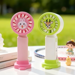 LingPan Portable Handheld <b>Fan</b> With <b>Stand</b> Rechargeable Battery 5W DC Motor Three Speeds For Desk Use - Product Image 2