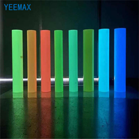 Película de PVC Luminiscente Autoadhesiva, Irrompible, que Brilla en la Oscuridad, de Alta Luminosidad, de 2 a 12 Horas de Duración, para Señalización de Seguridad Vial, Marca YEEMAX