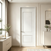 Porte à battant en aluminium à grain de bois, insonorisée, moderne et minimaliste, pour intérieur, étanche à l'humidité, pour chambre et maison