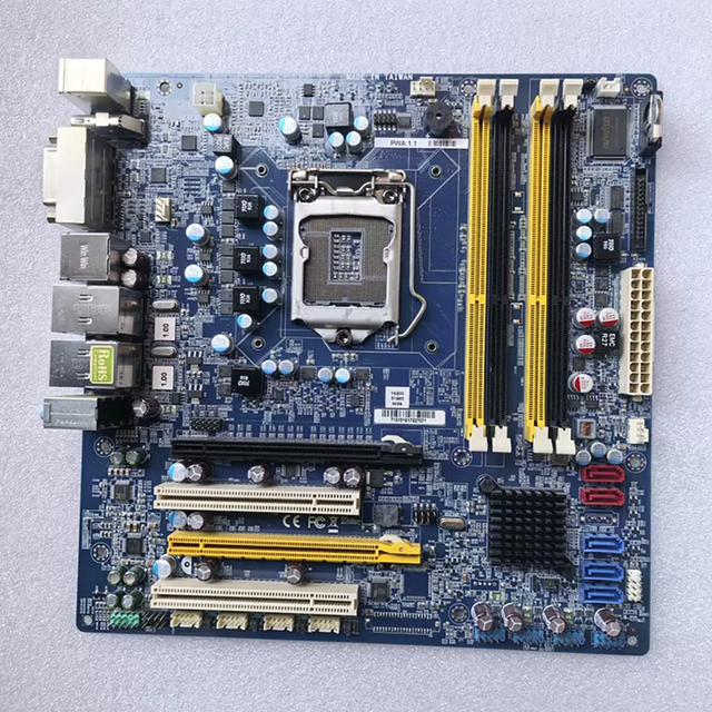 PWA 1.1 Used Desktop Industrial Control Computer Motherboard LGA 1155 SATA Single Channel DDR2/DDR3 RAM