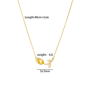<span class=keywords><strong>Collana</strong></span> con fiore di <span class=keywords><strong>tulipano</strong></span> per donna, design unico, versatile, <span class=keywords><strong>collana</strong></span> in acciaio al titanio di alta qualità N26302 - Product Image 3