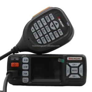 Baojie BJ-318 VHF UHF Rádio automático de banda dupla Walkie Talkie móvel BJ318 Mini rádio em dois sentidos para veículos