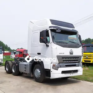 Penggerak Tangan Kanan Kiri Menggunakan Truk Kepala Traktor Sinotruk Howo A7 Harga 6X4 untuk Di Ghana Kenya