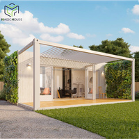 Bureau conteneur modulaire Magic House avec toilettes, design varié, disponible de 8 à 20 pieds, avec tarifs compétitifs