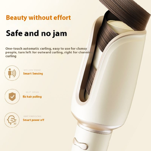 Fast Heating Hair Culer Anti-Scald, Anti-Tangle, Auto Shut-Off Automatic Rotating <b>Iron</b> with 4 Temperature Settings - Product Image 4