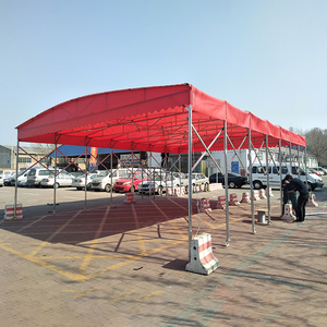 Abri de Pluie Coulissant Extérieur Multifonctionnel Mobile, <span class=keywords><strong>Tente</strong></span> Télescopique sur Roulettes pour Garages, Auvents et Abris de Voiture - Product Image 4