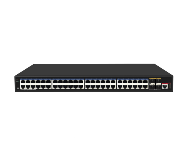 Lightning and Static Protection L3 switch 52 ports combo 1000Mbps POE switch 4 port 10G SFP+ Managed network switch Gigabit