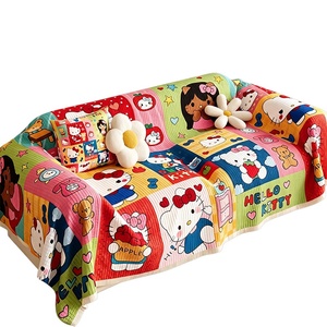 Housse de <span class=keywords><strong>canapé</strong></span> en polyester exclusif transfrontalier, motif dessin animé, entièrement couvrante, nouvelle arrivée, mignonne, anti-poussière et anti-griffures pour chats - Product Image 5