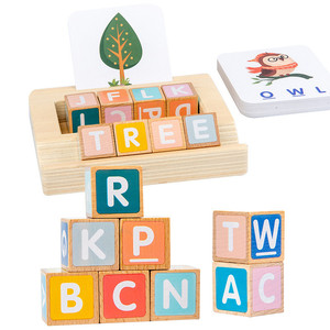 Carte Flash Educative per Bambini in Età Prescolare, <span class=keywords><strong>Gioco</strong></span> in Legno per Riconoscimento di Parole e Colori - Product Image 6