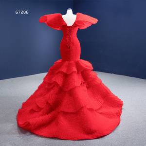 Jancember RSM67286, Nuevo Diseño, Vestido de Noche Elegante para Mujer, Estilo Sirena, Rojo, a la Moda, Sexy - Product Image 4
