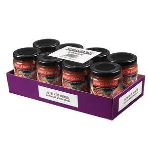 Salsa para freír, pimienta y ají, 260g, salsa de ají y ajo fresca, en botella de vidrio