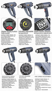 Repuestos <span class=keywords><strong>de</strong></span> Calentador para <span class=keywords><strong>Pistola</strong></span> <span class=keywords><strong>de</strong></span> Aire Caliente <span class=keywords><strong>de</strong></span> Grado Industrial con Temperatura Ajustable AIRAJ - Product Image 5