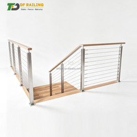 Câble de balustrade en acier inoxydable DF 316 304 de 36 et 42 pouces pour rampes intérieures, escaliers en acier, terrasses extérieures, balcons et balustres
