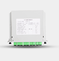 Feuille de données de séparateur de fibre optique PLC bidirectionnelle 8 ports SC/UPC 1*8 pour réseau 4G