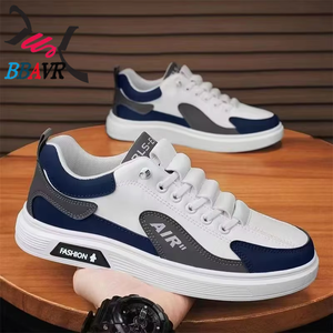 Zapatillas Deportivas de Hombre con Suela Gruesa y Parte Superior de Microfibra Blanca, Estilo Otoñal, a la Moda, Casuales, que Aumentan la Estatura - Product Image 4