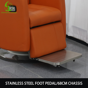 Fauteuil de Barbier Électrique Inclinable à 360° avec Massage, Chaise de Coiffure pour Femme, Chaise de Salon de Beauté Moderne en Cuir Véritable Pliable pour Centre Commercial et Salle de Sport - Product Image 4